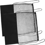 PAMINGONO 2Pcs Mesh Drawstring Backpack for Sports Football and Basketball Carrying Bag Lightweight String Pouch for Gym Stadium and Daily Use Easy to Carry and Store