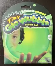 NEW - Tiny Glo Wubble Bubble Ball Go Green Inflates in Seconds Glow in the Dark