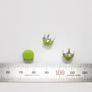 100pcs Cone studs Diameter 3/8"(9mm) DIY Rock Punk stuffs green converse reform