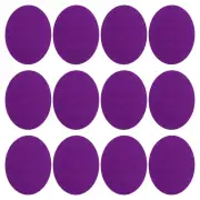Oval Iron-on Patches, 12Pcs Elbow Knee Repair Patches for Clothing, Purple