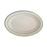 Oneida F1500001367 Niagara Cream White 12-1/2" x 8-3/16" China Platter - 1 Doz