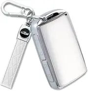 Joouheax Key Fob Cover with Keychain for Maz-da 3/6 CX-5 CX-9 CX-50 CX-60 CX-70 2019 2020 2021 2022 2023 2024 2025