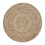4PK J.Elliot Home Madden 35x35cm Jute Placemat Table Protector Rectangle Natural