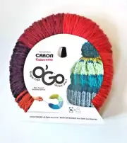 Caron Colorama O'Go Yarn-First -Wine Time -Quick Start Tangle Free *Beanie Hat