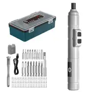 88 PCS Cordless Electric Screwdriver Set Metal Bits USB-C Repair Tool Kit for Furniture Electrical Repairs