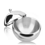Double Wall Spherical Ice Bucket Salad Bowl with Lid Seasoning Mixing Bowl