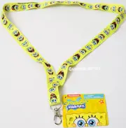 Sponge Bob Lanyard Nickelodeon Keychain Lanyard Id Holder New Birthday Gift