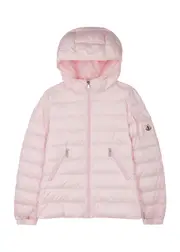 Moncler Kids Gles Quilted Shell Jacket - Light Pink - 14A (14 Years) 14A (14 years)