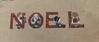 Rare Hand-painted NOEL needlepoint canvas Kit
