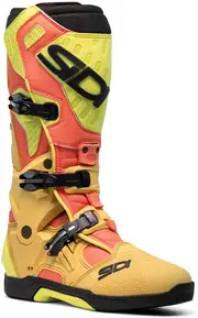 Sidi Crossair, boots , color: Gold/Light Red/Neon-Yellow , size: 47 EU