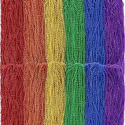 1000 PCS LGBT Beads Necklaces Bulk, 33" Rainbow Beaded Necklaces, Pride Month Parade Accessories Set, 6 Colors Plastic Beads for Lesbian Gay Party Supplies Favors Decorations