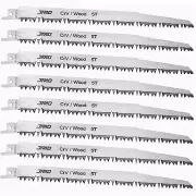 Reciprocating Saw Blade for Wood Pruning 5-TPI Saw Zall Pruning Blade 9" 10 Pc