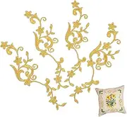 Veemoon Top Sewing Embroidery Patches 5 Pairs Iron on Patches for Clothing Repair Decorative Fabric