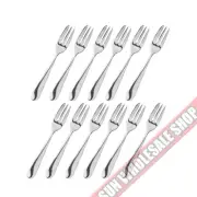 STANLEY ROGERS Albany 12 Piece Cake Fork Set Quality Stainless Steel!