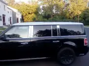 CHROME PILLAR POSTS COVERS FOR FORD FLEX 2009-2019 (8PCS) WITH KEYPAD CUTOUT (for: Ford)
