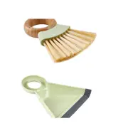 Green Handle Small Broom And Dustpan Set Mini Desktop Floor Cleaning Keyboard Brush With Shovel To Sweep The Hair Mops Brooms & Scrubbers