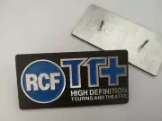 4pcs Replacement RCF TT+ Speaker Badge Emblem Logo 80mm Aftermarket