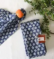 TARAN LIVING Cotton Cloth Napkins Natural Reusable Fall Dinner Napkins Reusable Machine Washable Fabric for Events, Gift, Home Decor (Indigo Blue (Pack of 12), 18x18 Inches)
