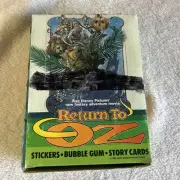 1985 Topps Disney's Return to Oz Sticker Wax Box (36 Sealed Packs)