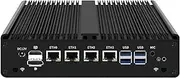 UDPTCP Micro Firewall Appliance, Fanless Mini PC I3-7100U, DDR4, HD DP Dual Display, Industrial PC 4 I211-LAN,USB3.0, 6*COM,WiFi, Firewall Router PC AES-NI, 16GB RAM 256GB SSD