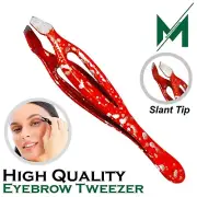 Professional Eyebrow Tweezers Stainless-Steel Hair Beauty Flat Tweezers Plucker