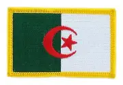 Patch embroidered Patch Flag ALGERIA ALGERIAN Fusible Badge Coat of arms
