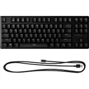 HyperX Alloy Origins Core Gaming Keyboard - Cable Connectivity - USB Type C Interface - RGB LED - English (US) - Black - Mechani
