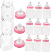 Vaguelly 12pcs Mini Bottle Decor Favors Pink Candy Boxes for Shower Present Box Cute Table Centerpieces for Party Decorations and Sweet Treats