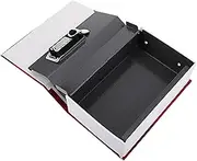 Metal Book Safe Box with Key Lock Hidden Safe Book Design for Cash Jewelry Documents Safe for Home Office Personal Use