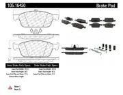 StopTech Disc Ultra-Premium Brake Pad Set for 13 - 18 Ford Escape 105.16450 (for: Ford)