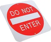 SOLUSTRE Do Not Enter Sign Aluminum No Trespassing Warning Sign UV Protected Waterproof for Easy Mounting Indoor and Outdoor