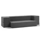 Giselle Bedding Portable Sofa Foldable Folding Mattress Bed Chair Ottoman Grey