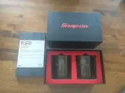 Snap on Tools Whiskey Drinking Glasses New In Box Set of 2 Gift Promo Merch 02B