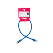 Legrand 0.5m Blue Cat6A RJ45 SFTP Patch Lead