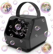 HOTOIQ Bubble Machine, 8000+ Bubbles/Min Bubble Maker Portable Automatic Bubb...