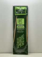 Clover Takumi Bamboo Circular Knitting Needles 48" Size 4