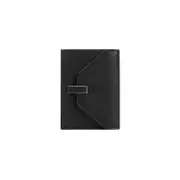[Valextra] Valextra-Black Iside Calf Leather Wallet-Donna OS OS