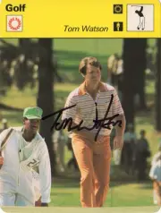 TOM WATSON SIGNED *RARE* 1979 COLLECTORS CARD PSA