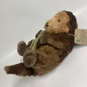 NEW/NWT Aurora Naturally Otter w/Green Sea Kelp 12" Plush Toy Wild Stuffed Brown