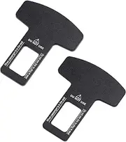 2 PCS Universal Car belt slot fixer, pet seat connector, allowing your beloved pet to sit on the seat as well., Black, Large, Black, Large