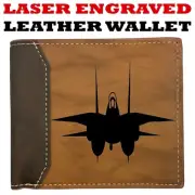 F-14 Tomcat - F-14 Tomcat Leather Wallet Bifold Premium Quality NEW
