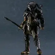 Alie vs Predat Emperor Bidding Xenomorph Queen Figure Predator Hunter Figure Game Character Anime Model Desktop PVC Collectible Statues Collection Decorations (Alien Hunter)