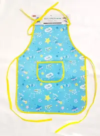 在飛比找樂天市場購物網優惠-日本大創 DASIO Kids Apron 藍星星兒童防水圍