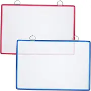 SEWACC Plastic Wall File Holder 2pcs Document Storage Bags Office Folder for Documents Wall Mount File Organizer