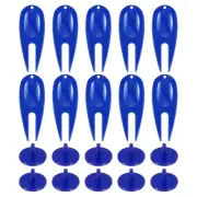 18Pcs Golf Divot Repair Tool Plastic Golf Divot Tool with Ball Marker Dark Blue