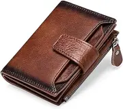 [SLEDEZ] Men’s Leather Wallet Men's Short Leather Wallet Casual Money Clip Driver's Licence Wallet