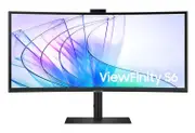 SAMSUNG 34' ViewFinity S65VC UWQHD Ultra 3440x1440 1000R 5ms VA Curved DP HDMI Headphone USB-C LAN HAS Tilt Swivel Business IR Camera Monitor