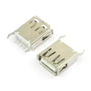 10Pcs USB 2.0 Female 4 Pin 4P Connector AF Type A DIP PCB Socket Jack Plug 15.0