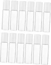CLISPEED 12pcs Roller Bottles for Essential Oils Refillable Empty Containers Portable Cosmetic Lotion Perfume Vials Travel-friendly Design for