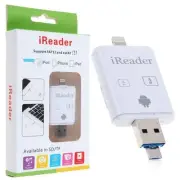 8Pin SD Card Reader USB Micro SD Card Adapter for iPhone 15 14 13 12 11 XS iPad